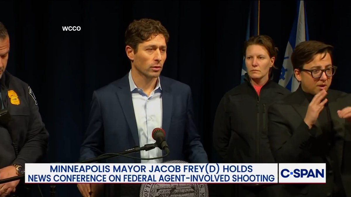 Minneapolis Mayor Jacob Frey: "I just saw a video of more than six masked agents pummeling one of our constituents and shooting him to death. How many more residents, how many more Americans need to die or get badly hurt for this operation to end?"