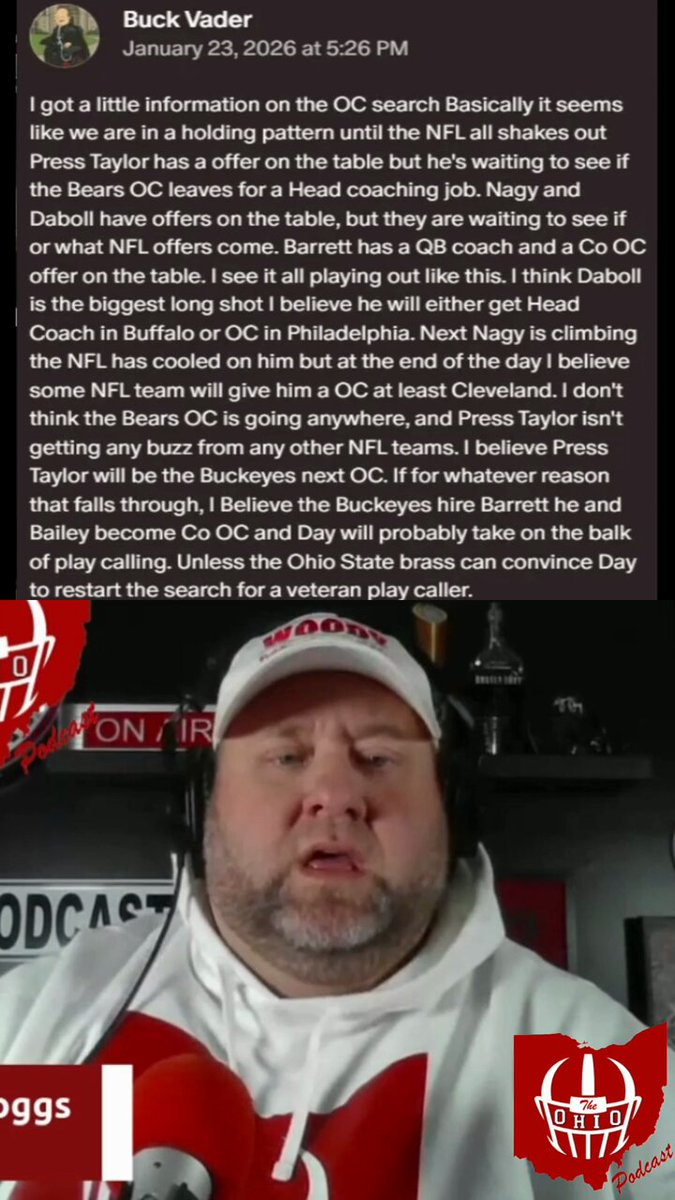 Ohio State OC search update: Pres Taylor has an offer but is waiting for NFL moves. Nagy and Daboll also have offers, but are eyeing NFL opportunities. #OhioState #NFL