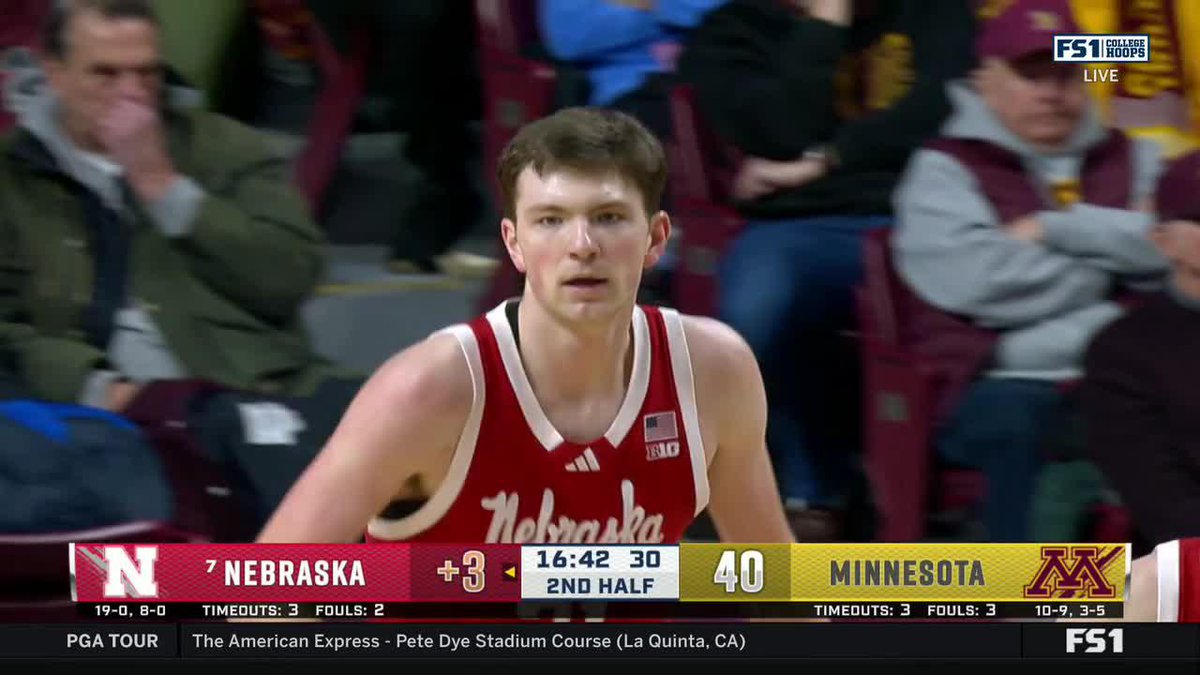 🌽 22 PTS 🌽 7-14 FG 🌽 10 REB 🌽 4 BLK Pryce Sandfort’s double-double powers No. 7 Nebraska Men's Basketball to a 76-57 win over Minnesota, keeping its perfect season alive 🙌