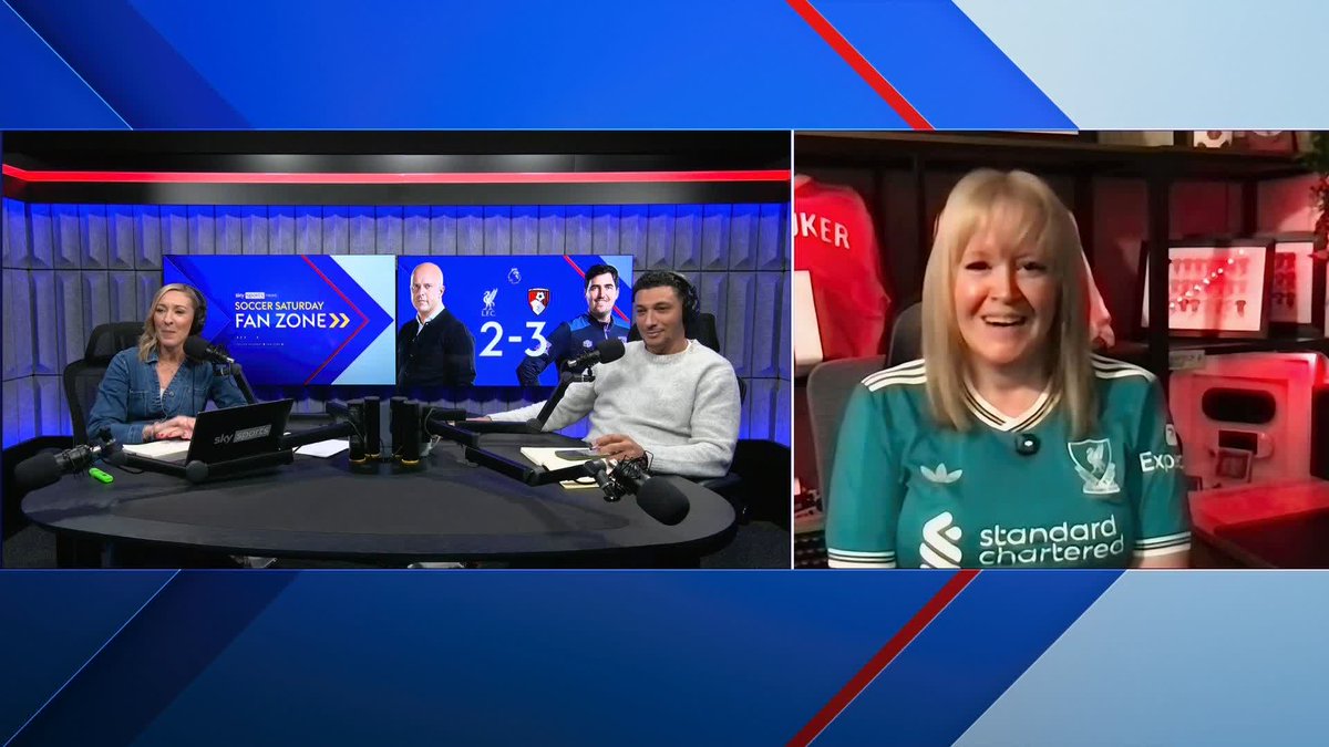 🤬 "I'm so angry!" Liverpool fan Sara Luker reacts following her team's 3-2 loss to Bournemouth #SoccerSaturdayFZ Fanalysis