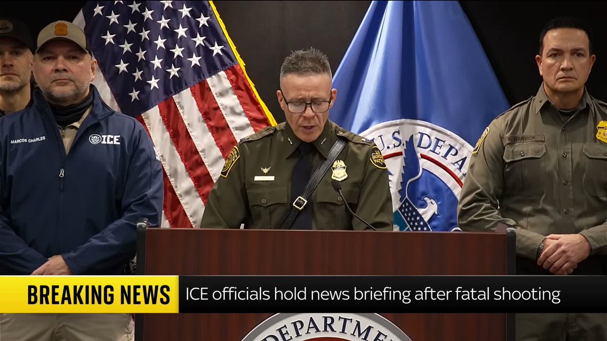 Border Patrol commander Greg Bovino says federal law enforcement have been under "constant attack" in Minneapolis for weeks. The officer involved was "highly trained" and had been serving as a Border Patrol agent for eight years, he adds. 📺 Sky 501/YT