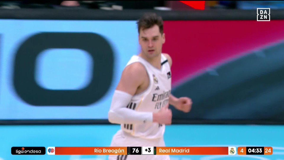 EL FESTIVAL DE TRIPLES DEL REAL MADRID 🔥 Más del 50% de acierto en triples contra Río Breogán 🤯 #LigaEndesaxDAZN 🏀