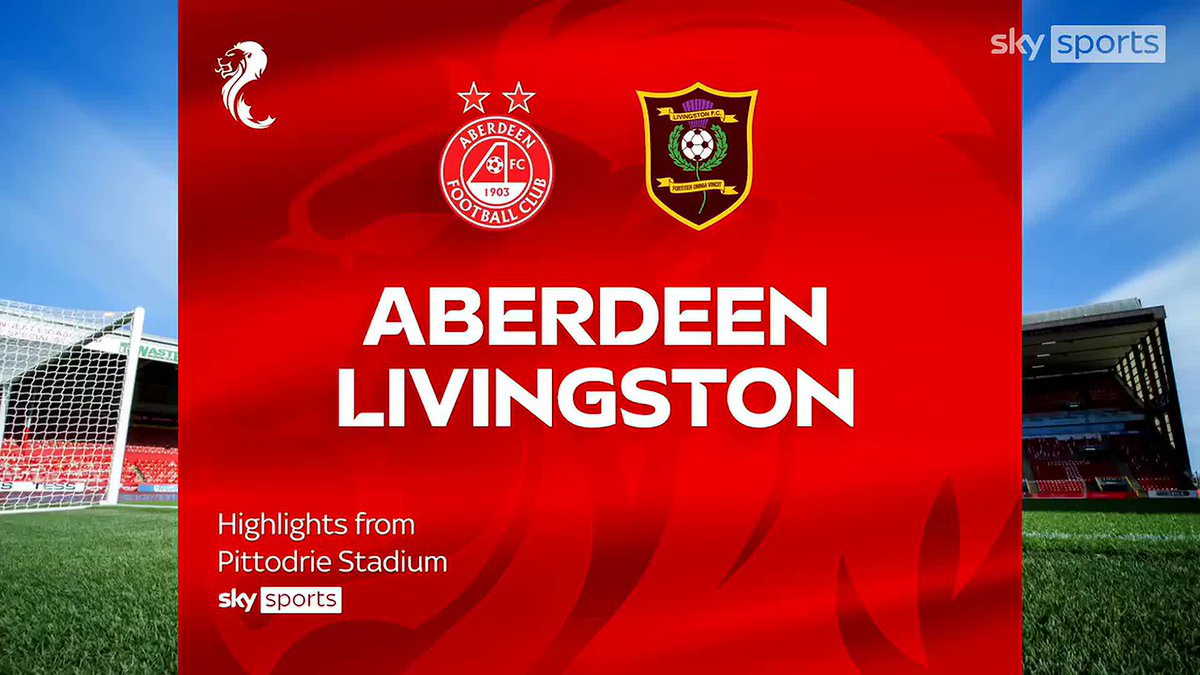 😮 EIGHT goals 🟥 THREE red cards 📺 VAR drama Highlights as Aberdeen put six past struggling Livingston in a big win at Pittodrie ⤵️