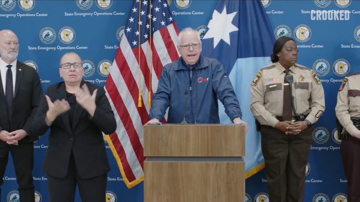 “This will end when enough Americans say this will end. Do I have any confidence Donald Trump will do the right thing? No, I don’t have a lot of confidence Donald Trump will do the right thing. I do have a lot of confidence that the majority of the American people will do the right thing” —Gov. Walz