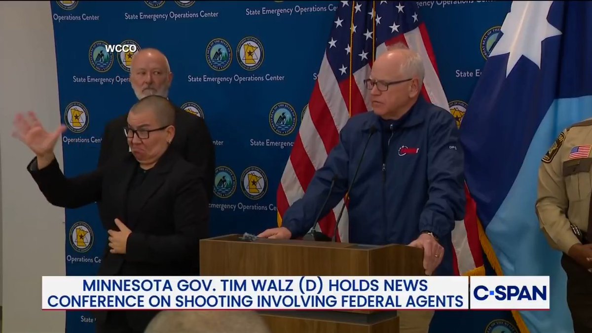 GOV. WALZ: “Quit referring to these folks as law enforcement. They are not law enforcement.”
