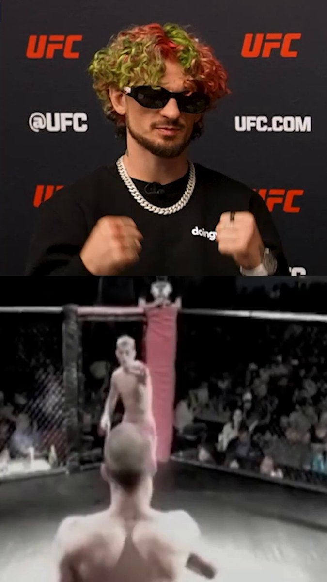 The first punch Suga Sean O'Malley threw in his MMA career was a spinnin backfist. He dropped his opponent with it. "I was like alright this is what I'm gonna be doing the rest of my life" #UFC324