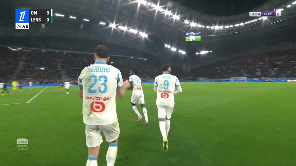 أمين غويري يضيف الهدف الثالث لمارسيليا أمام لونس #الدوري_الفرنسي
