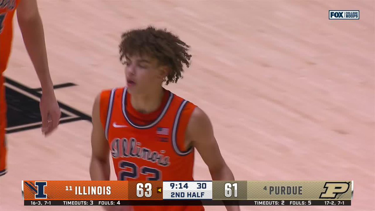 PTS: 46 FG: 13-17 3PT: 9-11 Relive every basket from Illinois Men's Basketball star Keaton Wagler's Big Ten Conference freshman record 4️⃣6️⃣-point performance 👇