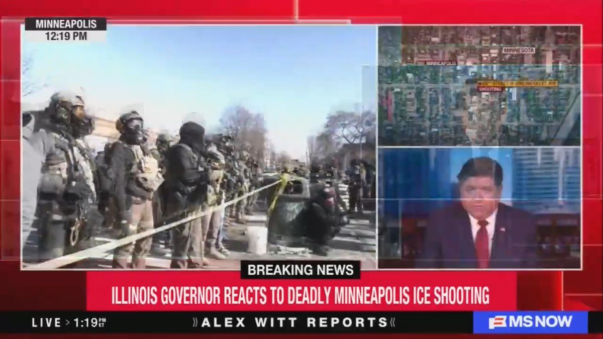 Gov. Pritzker: ICE, immediately and without any investigation at all, has come out with its statement about what happened. That's what they did in Chicago. ICE is a bunch of untrained and unqualified people. It's become a secret police force for Donald Trump. They need to step back from American cities.