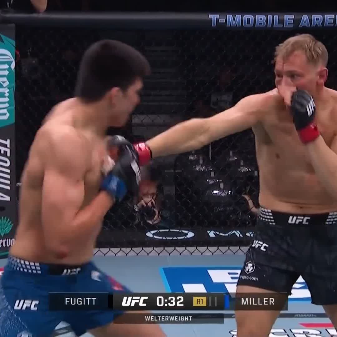 🚨 LE PREMIER FINISH DE L’ANNÉE Ty Miller s’impose par TKO face à Adam Fugitt dès le 1er round !! #UFC324