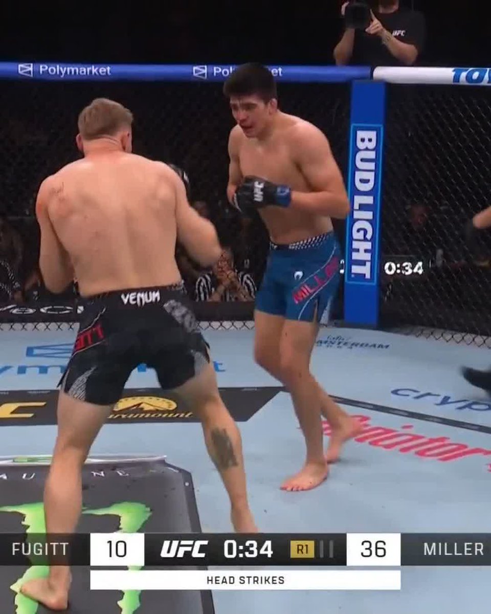 TY MILLER, WELCOME TO THE UFC!! He earns the last second knockout in the first round to kick off #UFC324 💥 [ LIVE NOW on Paramount+ ]