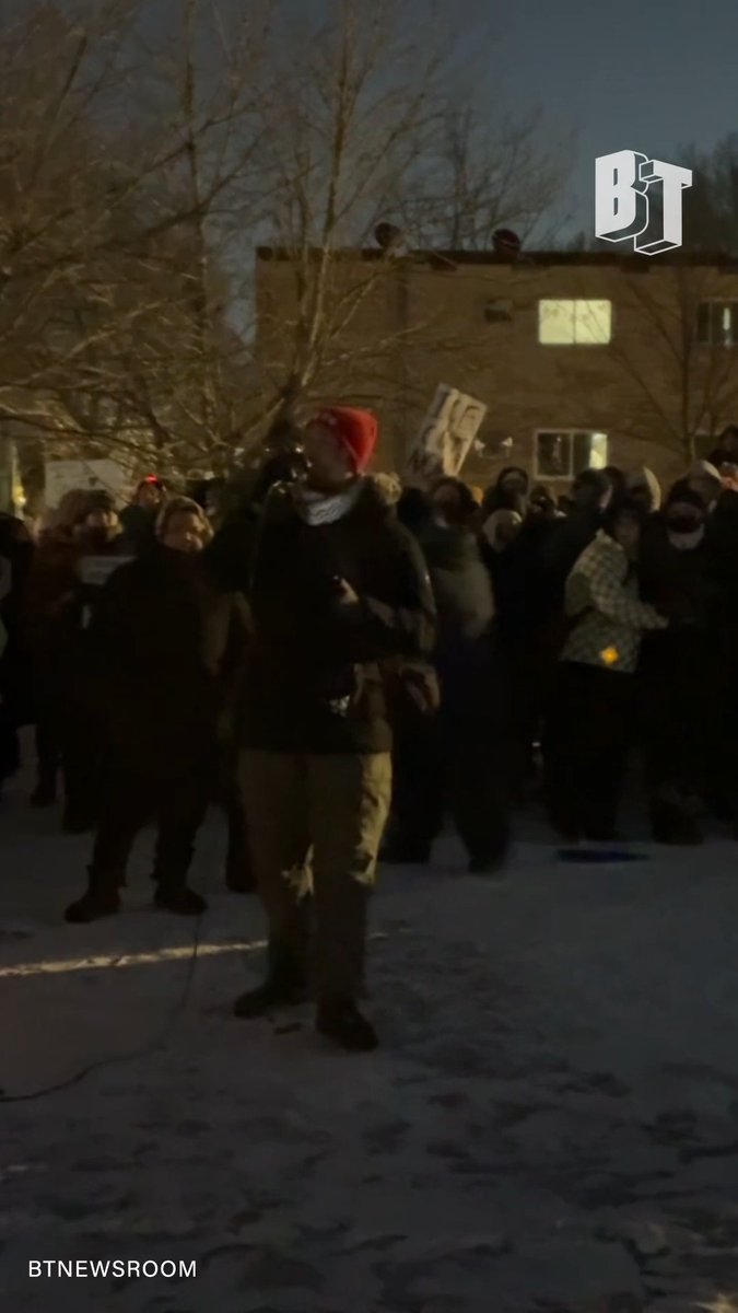 BREAKING: Thousands in Minneapolis rally in an emergency protest after the ICE killing of Alex Pretti, chanting "Power to the people, no one is illegal!"