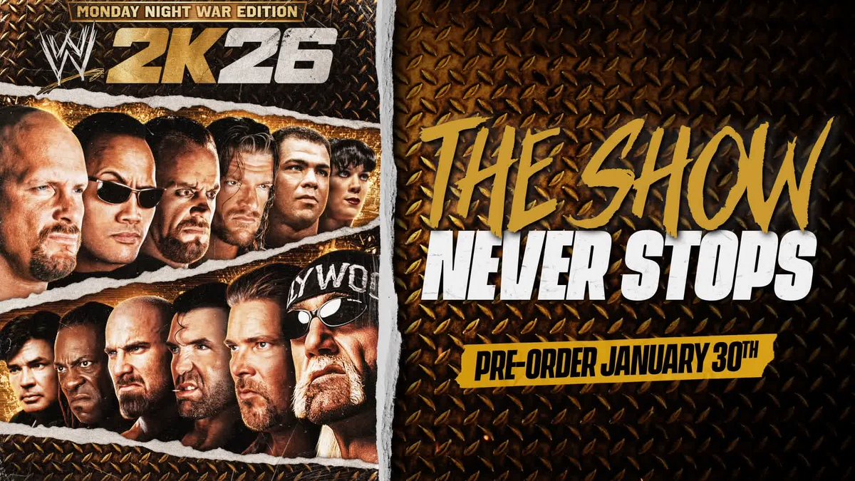 WWE vs. WCW! 🔥 Pre-order the MONDAY NIGHT WAR EDITION of #WWE2K26 on January 30th!