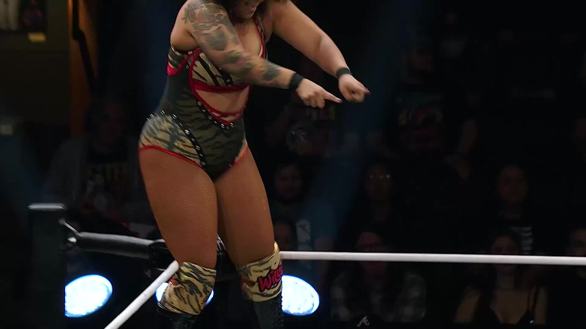 Not today, @SkyeByee! @HarleyCameron_ evens the odds! Watch #AEWCollision on TNT &amp; HBO Max