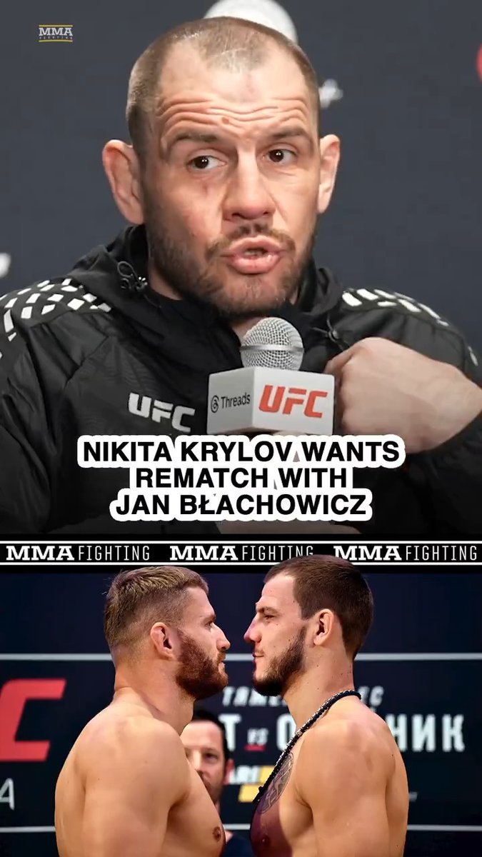 Nikita Krylov wants his rematch with Jan Blachowicz after his win at #UFC324: "I respect him so much, and I understand with his age he's not going to be around for so long. … I really feel I need to get that one back."