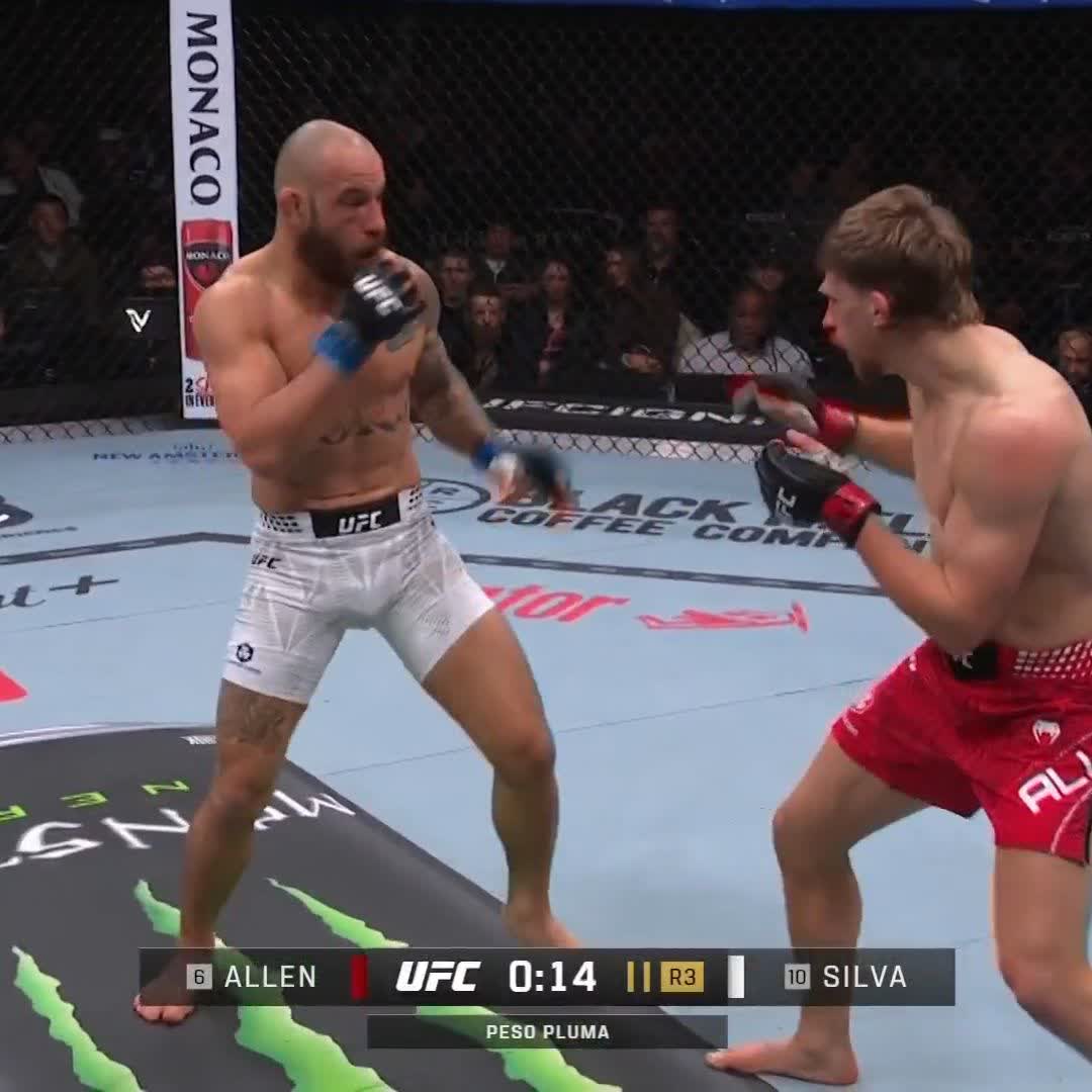 Jean Silva é muito bom.Muito. Passou pelo duríssimo Arnold Allen e fez parecer… possível. Vou ficar muito surpreso se esse cara não disputar o cinturão um dia. É nível elite. E é divertido demais de ver lutar! #UFC324