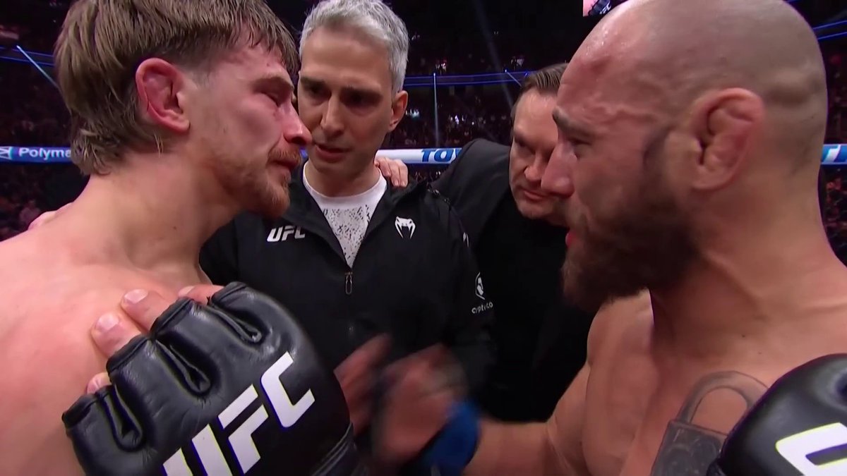 Jean Silva shows Arnold Allen a ton of respect following his victory 🤝 #UFC324 | BUY NOW on TNT Sports Box Office ▶️