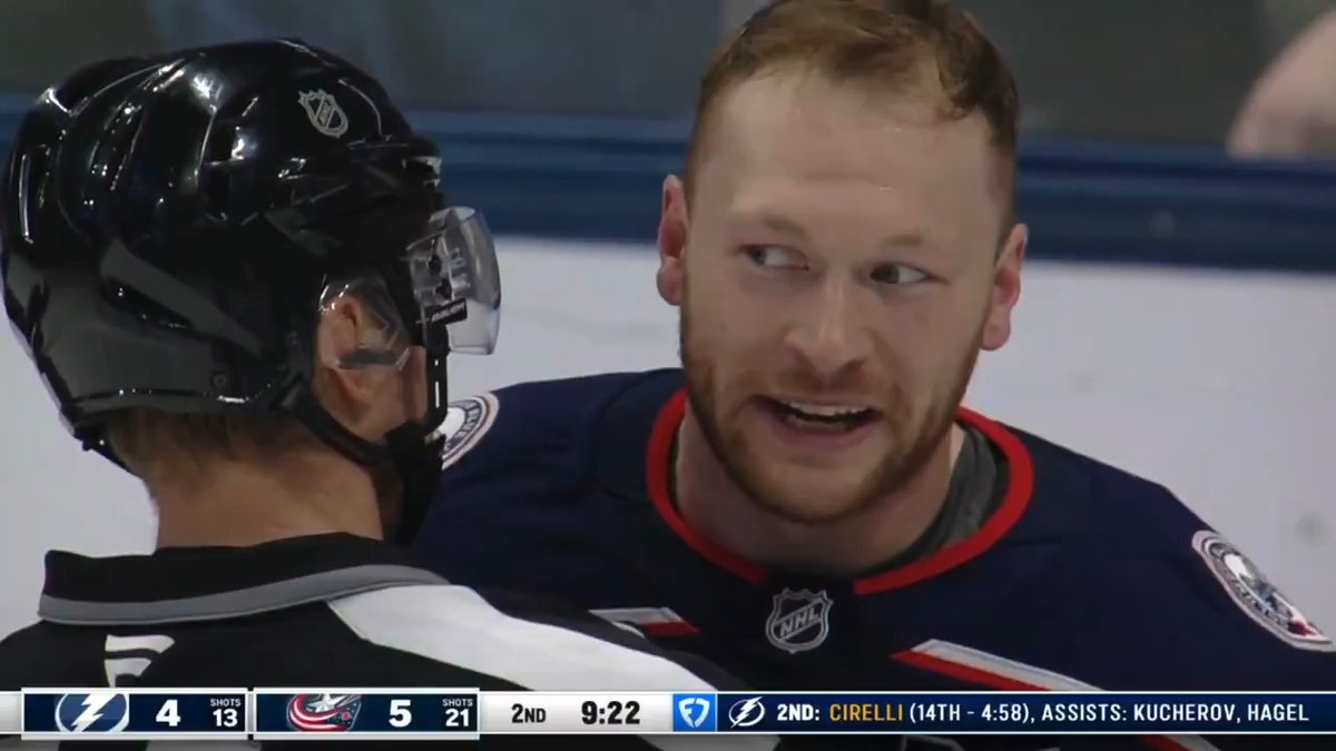 "I'll get you, don't worry" 😳 Bolts rookie Dominic James may need witness protection after this message from the NHL’s most feared heavyweight 😭