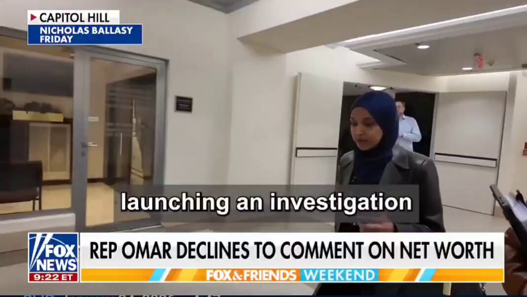 Based on the body language of Ilhan Omar, she's worried James Comer ~ there's no way, referring to how her net worth went to ($30M) in one year Trump wants her investigated right now Her husbands consultant firm went from zero to ($25M) Ilhan Omar is going down.. guaranteed