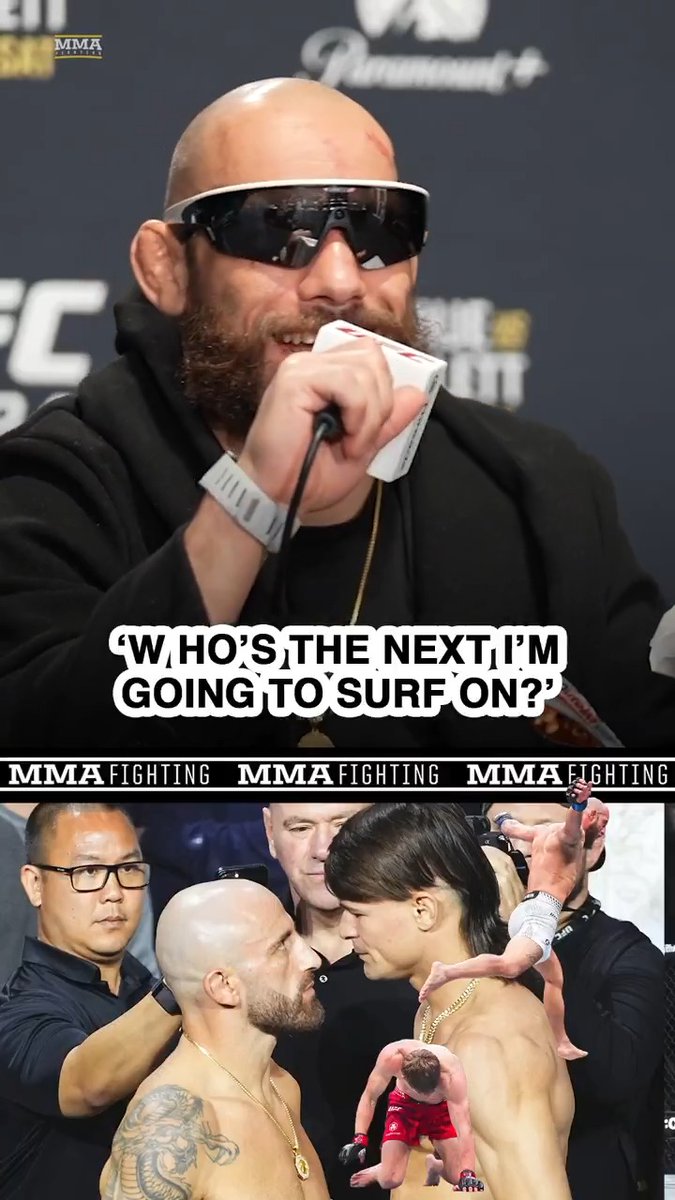Jean Silva has a message for Alex Volkanovski and Diego Lopes after his win at #UFC324: "Who's the next I'm going to surf on?"