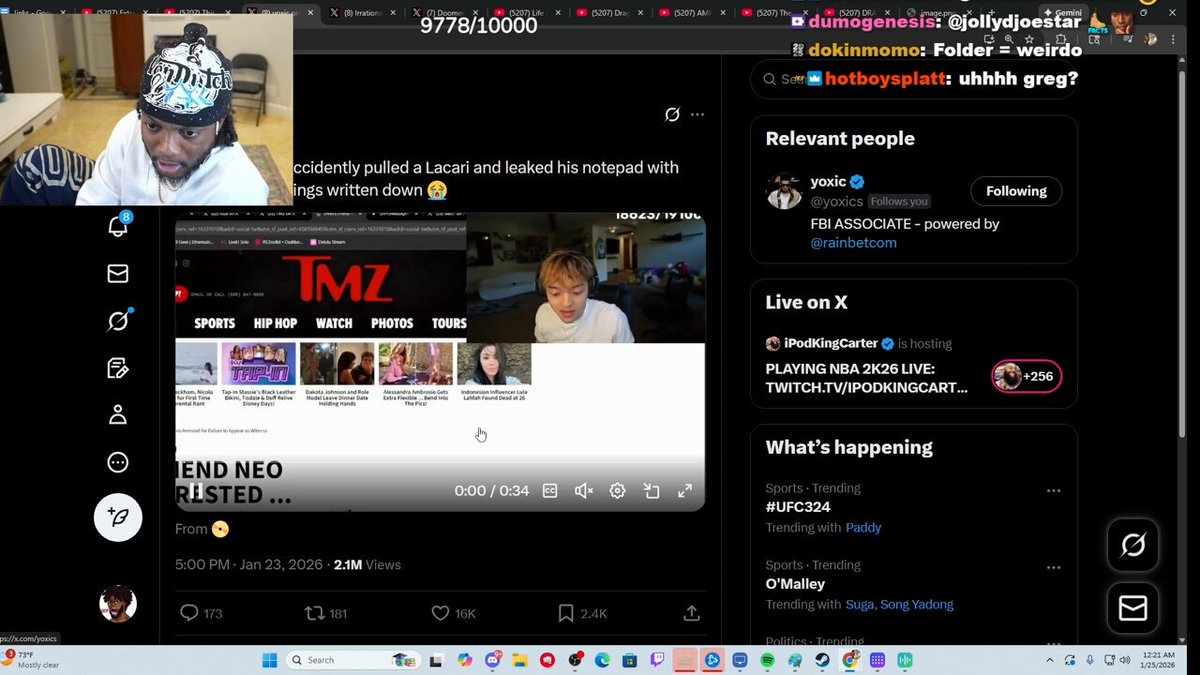 YourRAGE reacts to Jasontheween accidentally leaking his notepad on stream with his name in it😭
