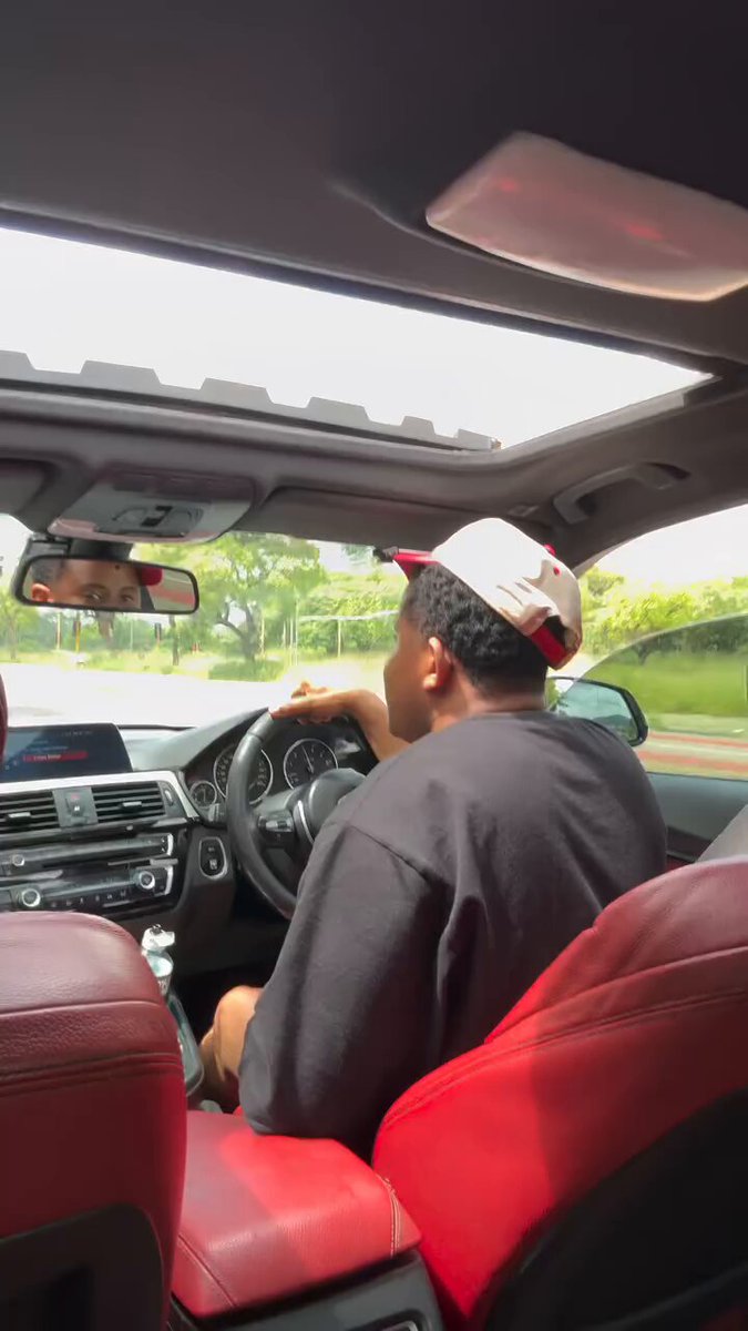 Thagki seen driving. 2 Cup Shakur playing. If you know, you know 🚗😌