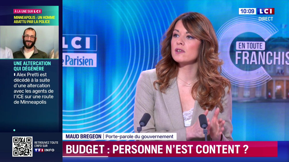 Budget : "On est sur une trajectoire de baisse du déficit", Maud BREGEON