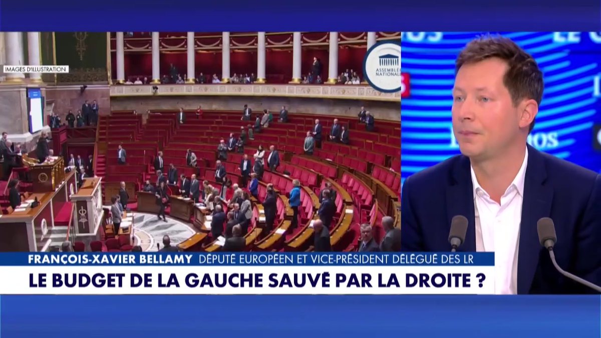Budget : "Si j'avais été député, j'aurais voté la censure" assure Fx Bellamy #LeGrandRDV #Europe1