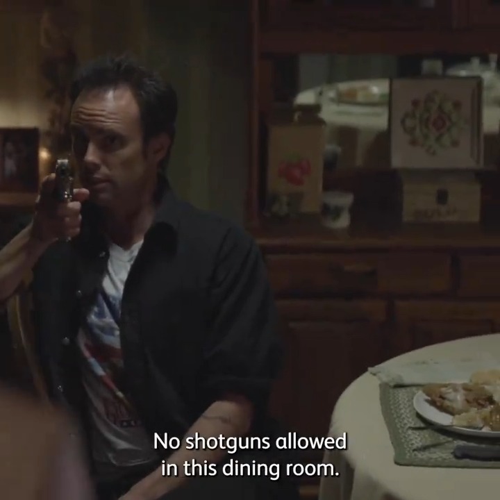 Walton Goggins was meant to die at the end of the first episode of Justified. However, his performance was so electrifying that they made him the main villain of the entire show.