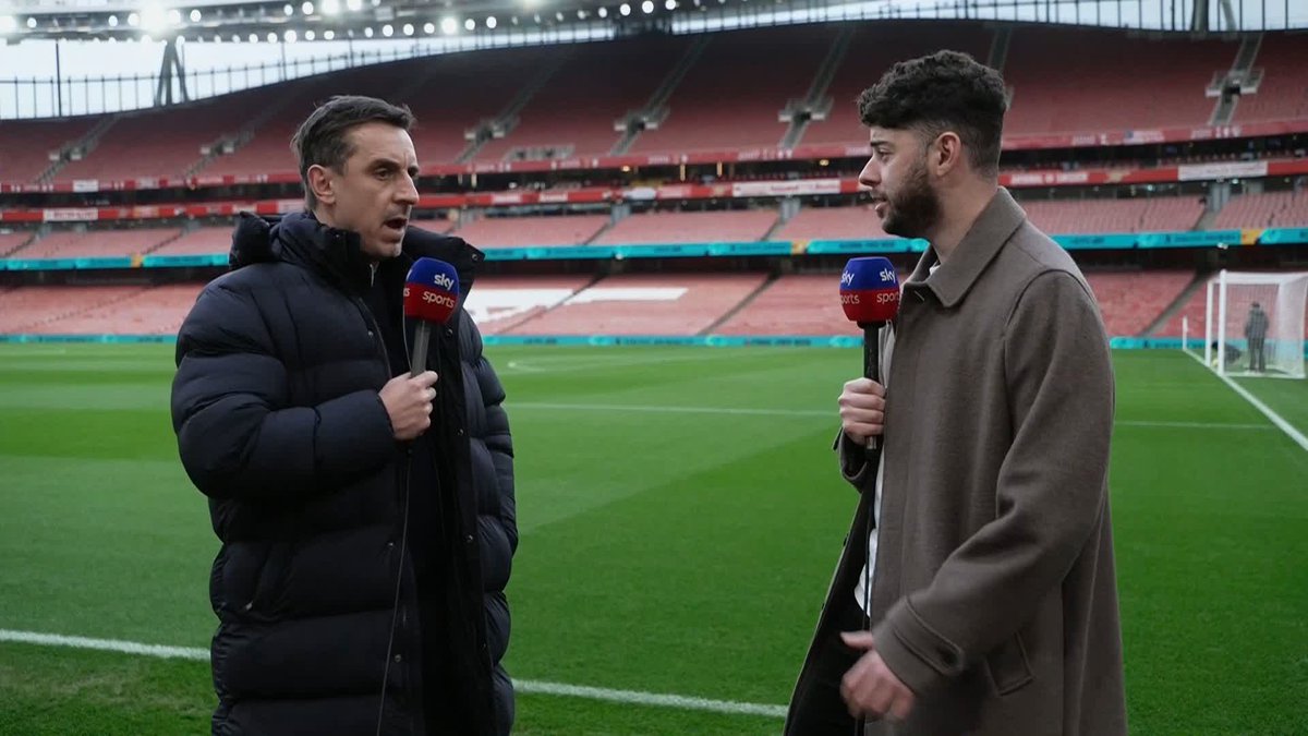 "This club deserves Premier League titles" 🏆 Gary Neville says no excuses for Arsenal this year!
