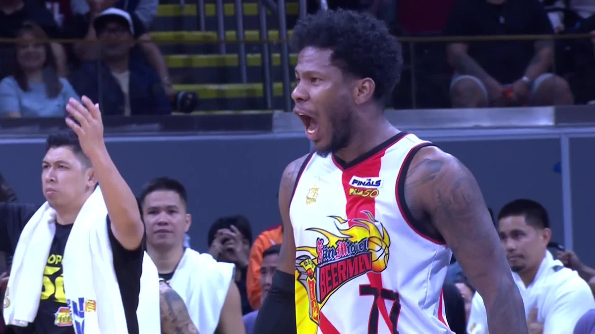 WELCOME TO THE PREDATOR SHOW 👽🔥 CJ Perez goes on clutch mode and delivers an explosive four-pointer, followed by a solid triple to reclaim the lead for the San Miguel Beermen against the TNT Tropang 5G in Game 3 of the PBA Season 50 Philippine Cup Finals! #PBA50 #PBA50LID