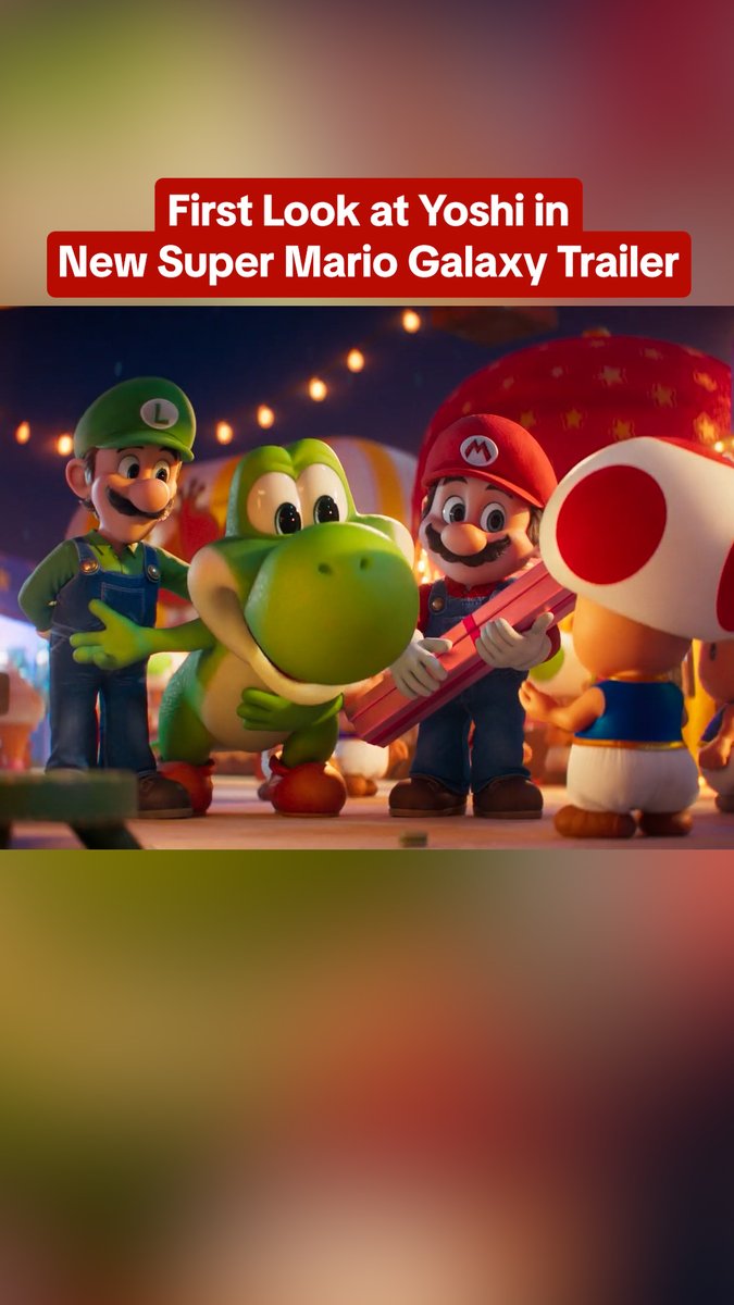 Yoshi, Birdo, T-Rex, and more appear in the new trailer for The Super Mario Galaxy Movie: