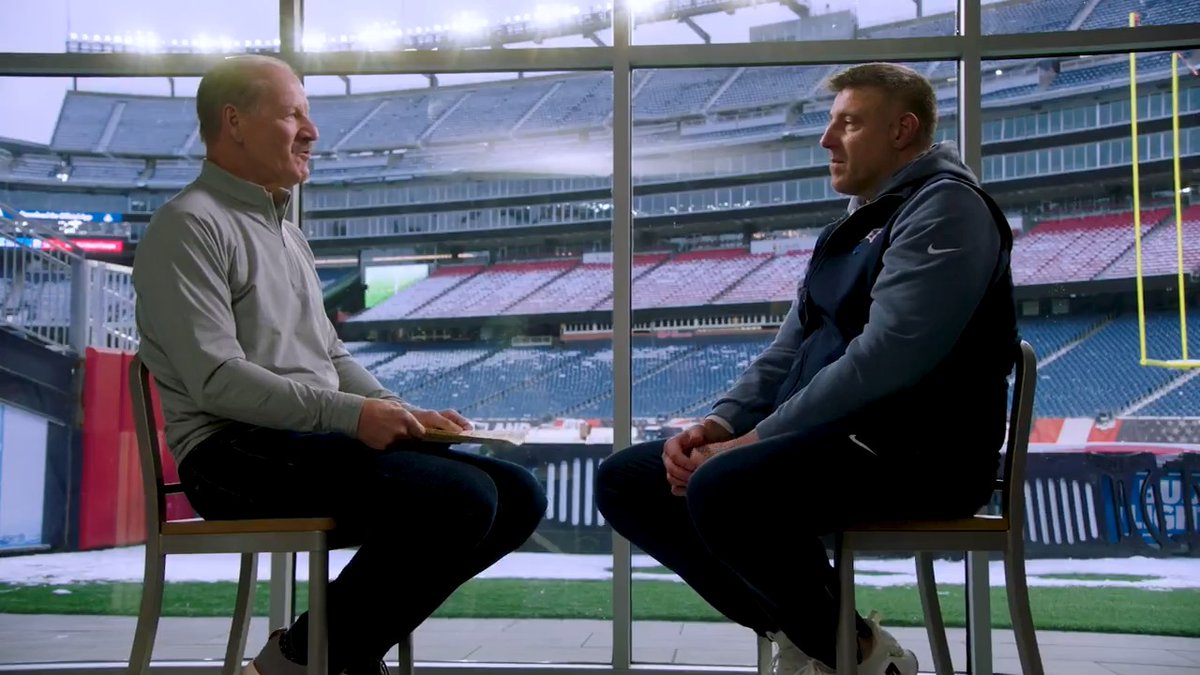 Patriots head coach Mike Vrabel sat down with Bill Cowher (the man who drafted him in 1997) ahead of the AFC Championship 🥹 They talked the New England Patriots turnaround, Drake Maye, and much more... 🔥