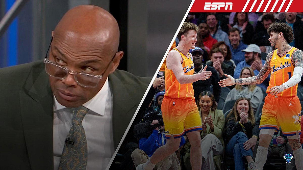 🗣️ Charles Barkley: "The Hornets are gonna be in the play-in... GUARANTEED!"