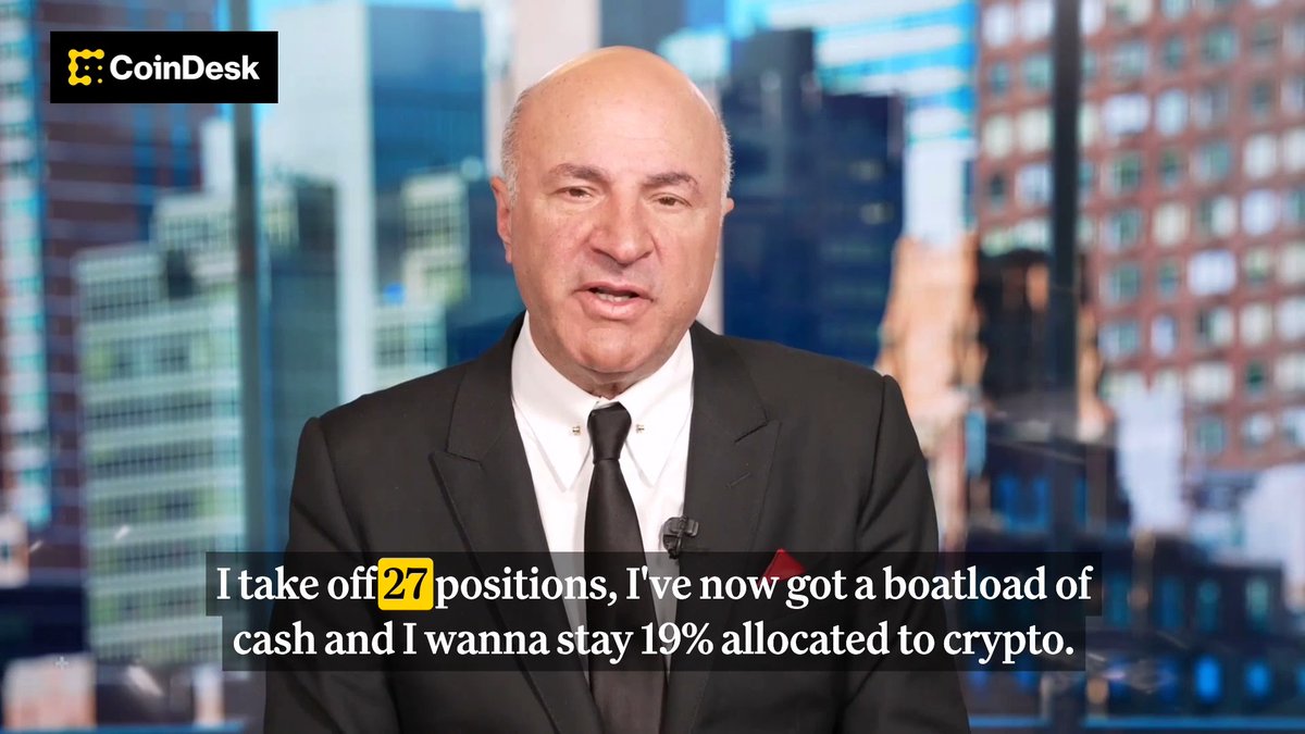After exiting 27 crypto positions, Kevin O'Leary aka Mr. Wonderful says he's repositioned his portfolio to focus on power.