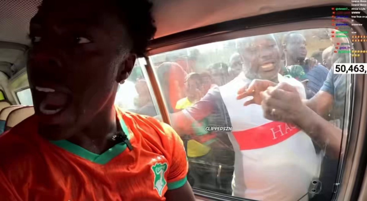 iShowSpeed FREAKS OUT at his driver in Ivory Coast after he recklessly drove into a crowd full of fans 😳