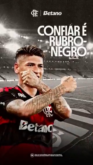 A Nação confia porque sabe as cores que carrega no Manto. 🔴⚫️ Hoje é dia de Fla-Flu no Maraca, e nada mais importa! VAMOS, FLAMENGO! 💪 #Confia #BetanoFla #NacaoConfia #ad