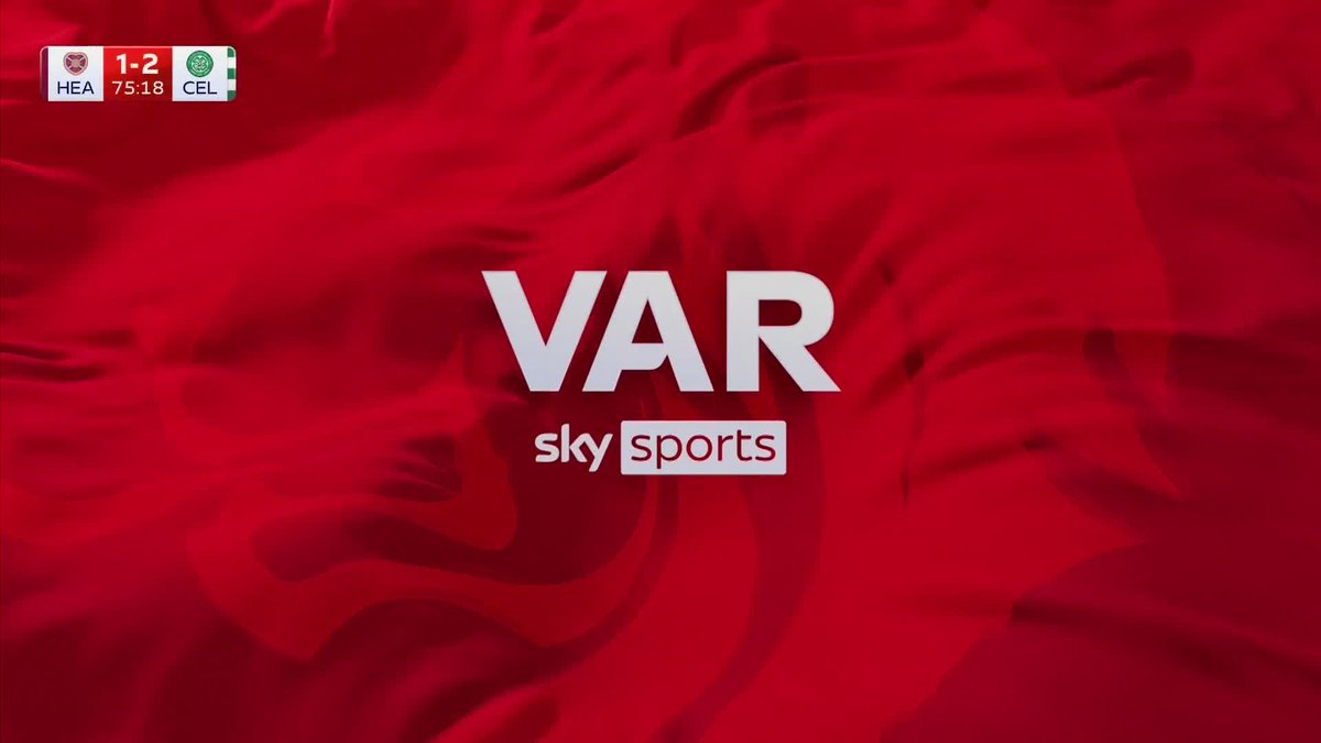 🟥 Celtic down to 10! Auston Trusty is sent off against Hearts after a VAR review ⤵️