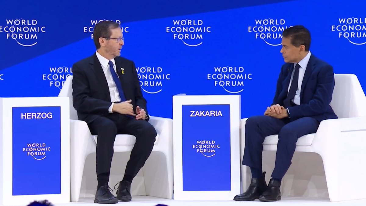 Will Israel ever support a two-state solution? I asked יצחק הרצוג Isaac Herzog in part 2 of our interview at the World Economic Forum in Davos: