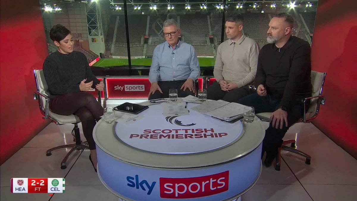 🪑 "I fell off my chair!" 🖥️ "You've got to give John Beaton and VAR a lot of credit" The studio give their verdict on Auston Trusty's red card for Celtic against Hearts 🤔