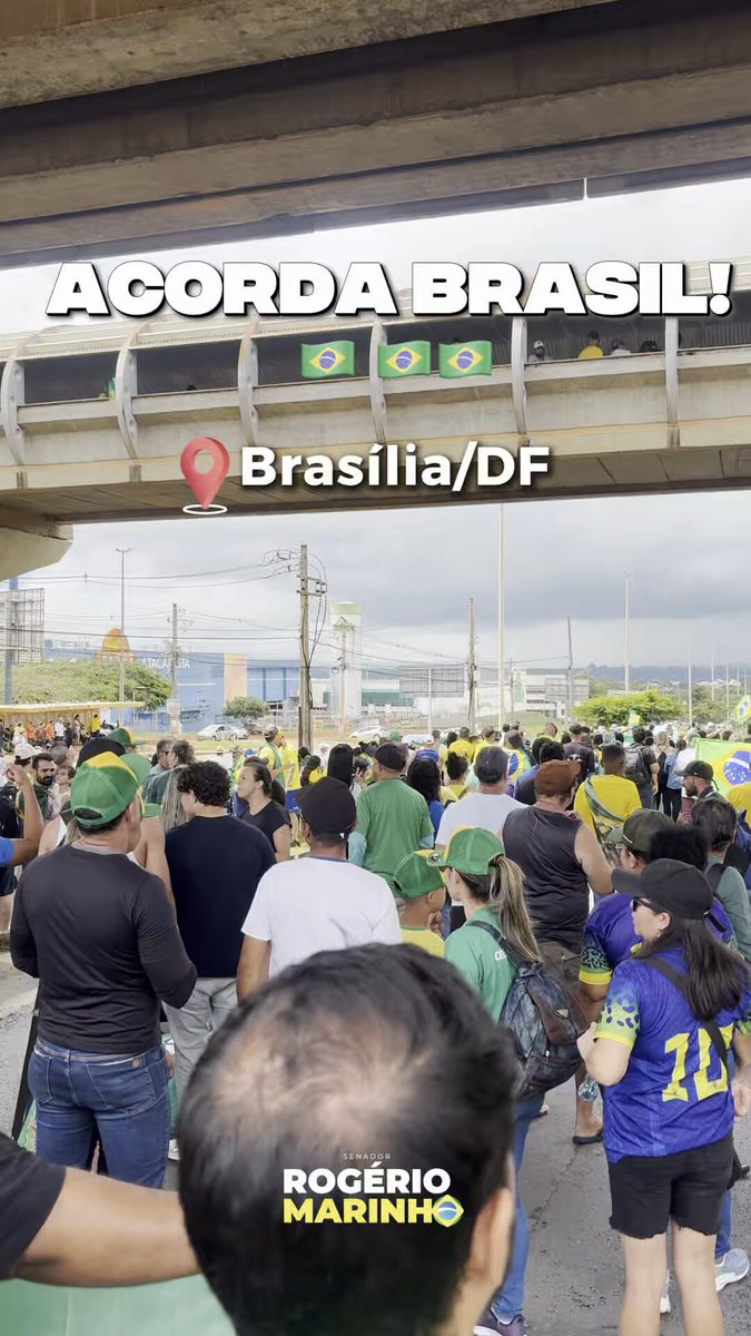 Acorda, Brasil! O Brasil está de volta às ruas por liberdade, pela libertação dos presos políticos e contra a censura. Parabéns a Nikolas Ferreira, que nos inspirou a continuar indignados e mobilizados! Não podemos banalizar as exceções! Bolsonaro livre! ACORDA BRASIL!