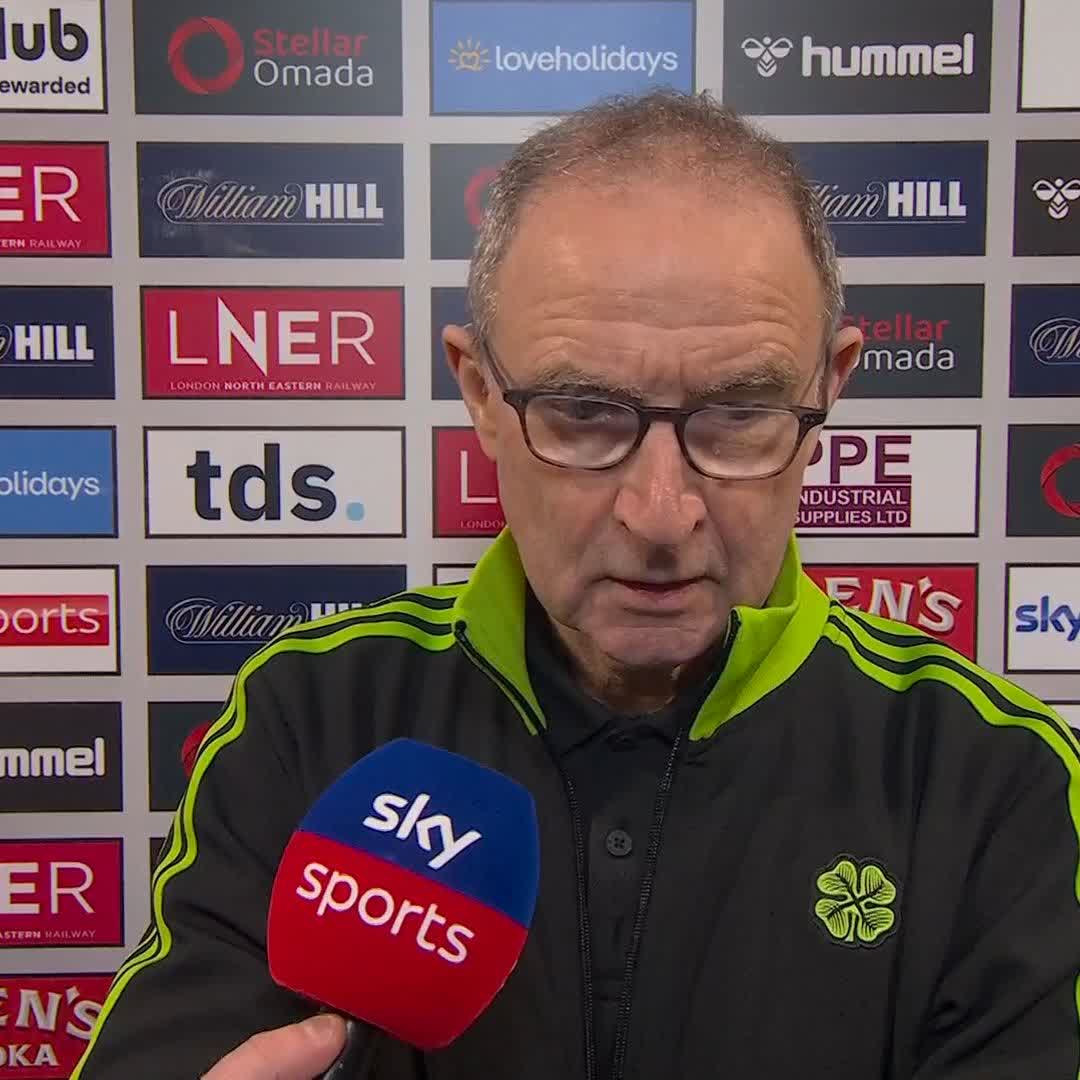 👀 "No more a red card than a blue card!" Celtic boss Martin O'Neill says it was not a clear goalscoring opportunity for Auston Trusty's red card at Hearts ⤵️