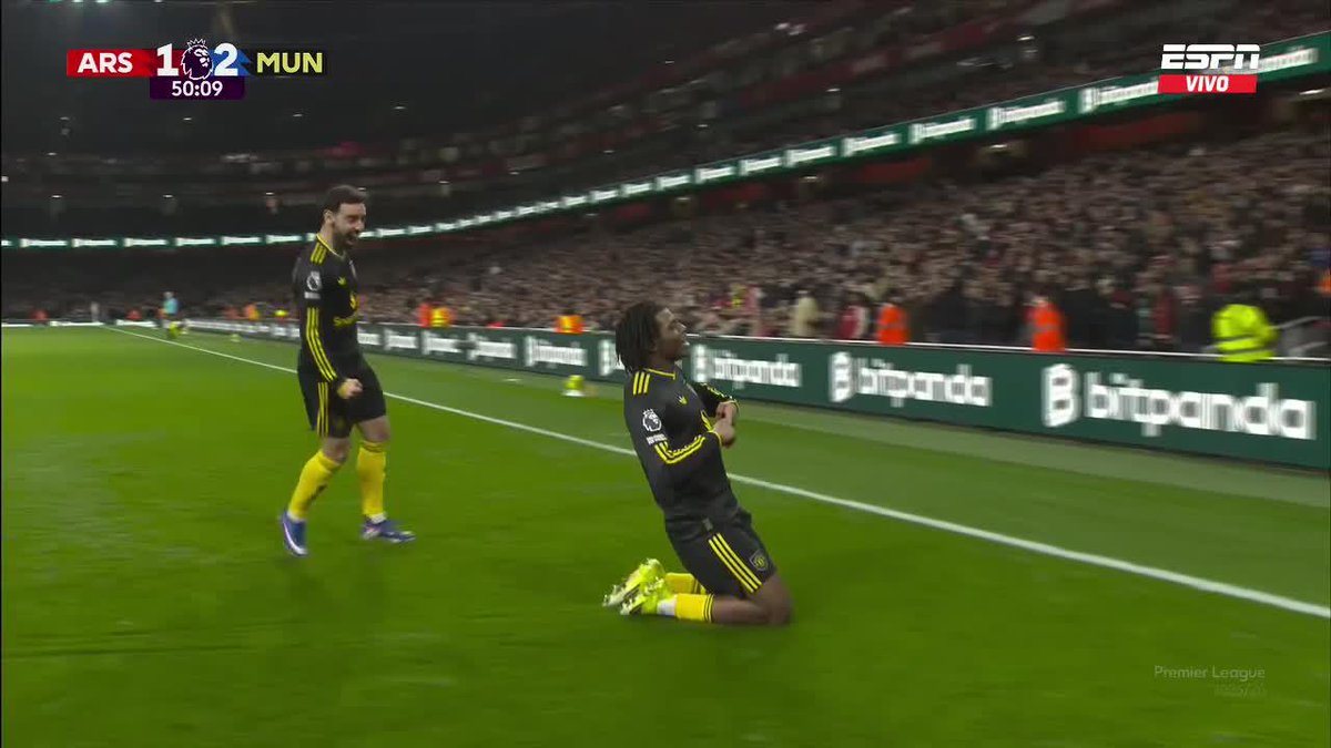 EL GOLAZO DEL MANCHESTER AL ARSENAL. DOBLE PARED Y BOMBAZO. 🤯🎯