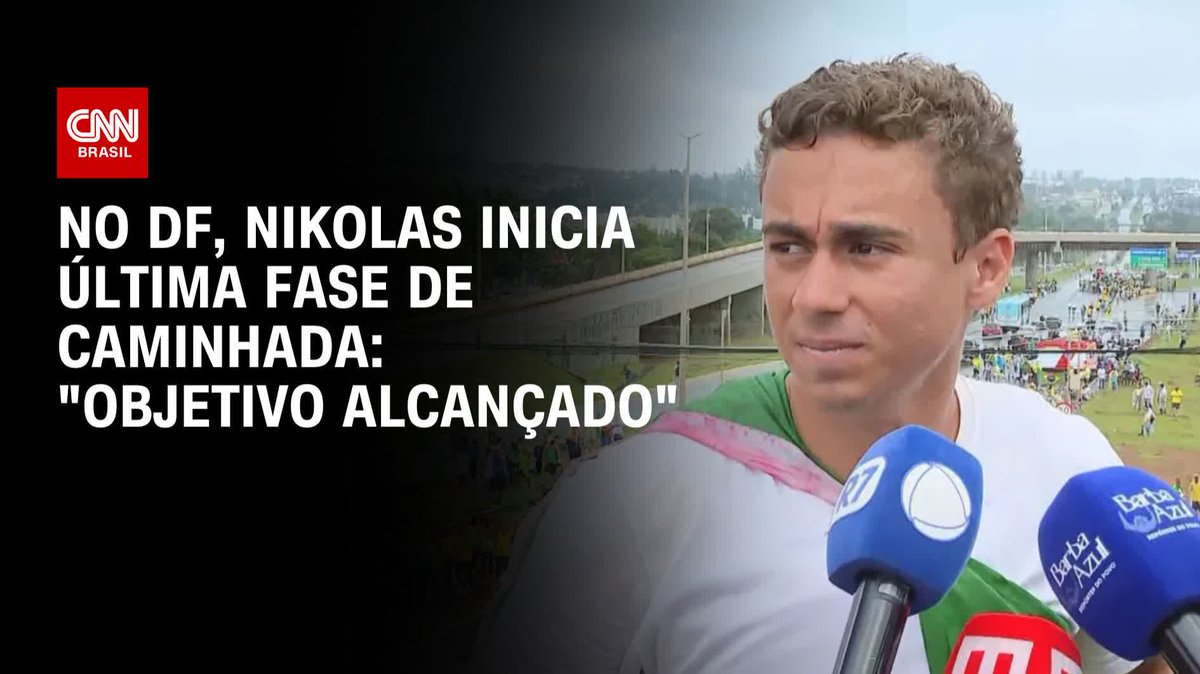 Nikolas: Meu objetivo com a caminhada foi atingido; assista #AgoraCNN