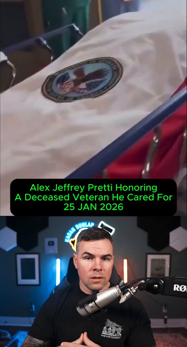 Alex Jeffrey Pretti Honoring A Deceased Veteran He Cared For 25 JAN 2026.