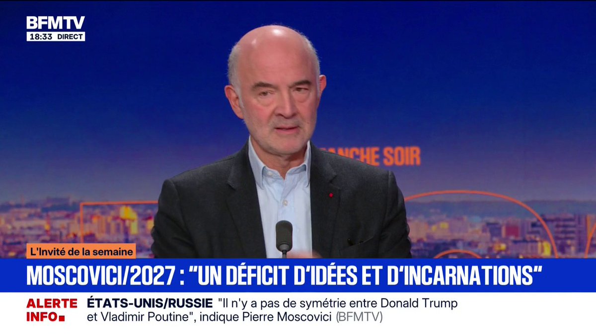 Pour Pierre Moscovici, membre de la Cour des comptes européenne, "LFI ne peut pas gagner l'élection présidentielle" en 2027