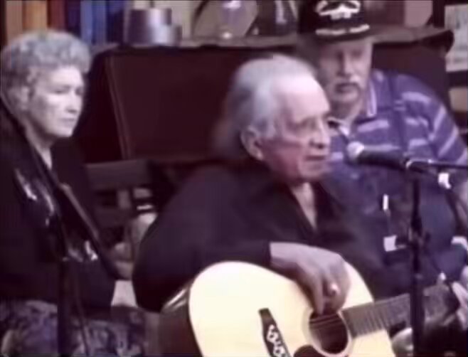Johnny Cash performing ‘Ring of Fire’ for the last time and dedicating it to his wife June Carter Cash. His wife passed in May, 2003 and he passed after a few months later in September.