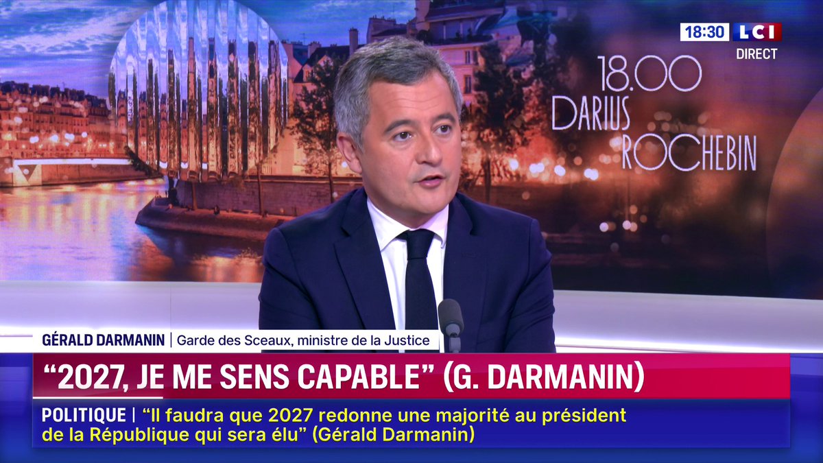 🔴🗣️ "Je travaille en loyauté avec Emmanuel Macron" : Gérald DARMANIN 📺 Darius Rochebin sur LCI