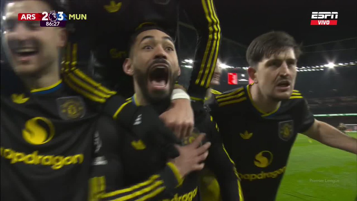 🤯🇧🇷 GOLAZO DE MATHEUS CUNHA A LOS 86'. ARSENAL 2-3 MANCHESTER. 🍿
