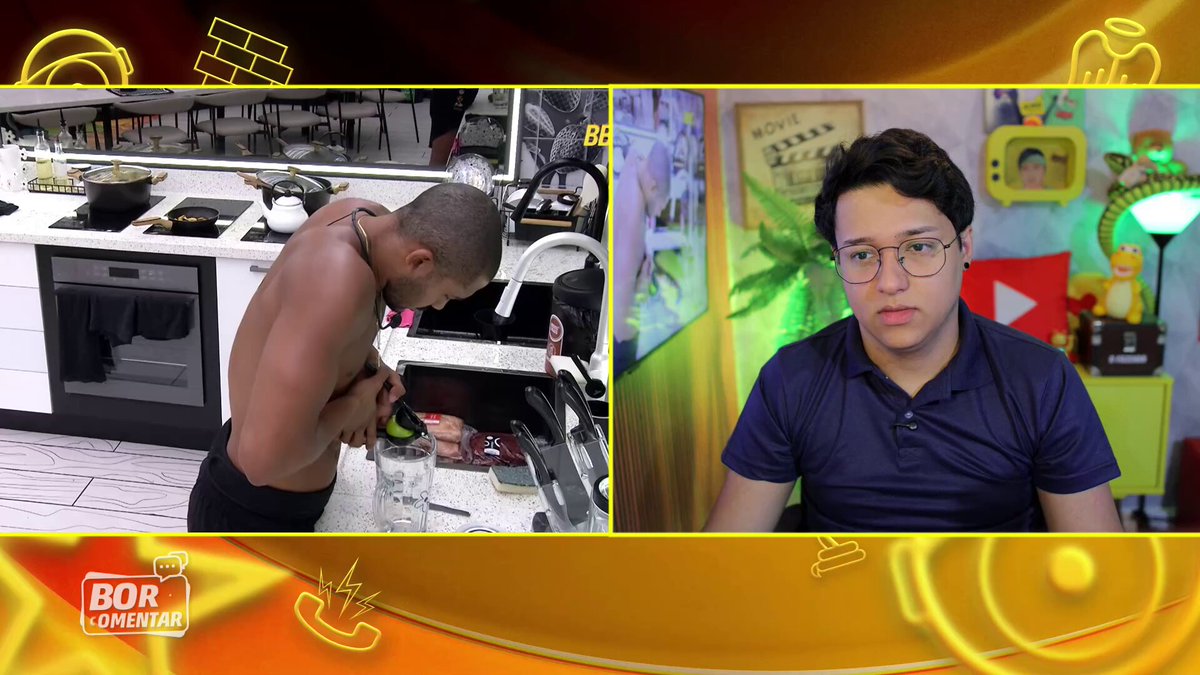 Provando ser altamente inteligente, Matheus foi usar um espremedor de limão com limão inteiro. Sim, ele não cortou o limão antes. Pq não perguntou para o Brigido Beyoncé como usar, gente? #BBB26
